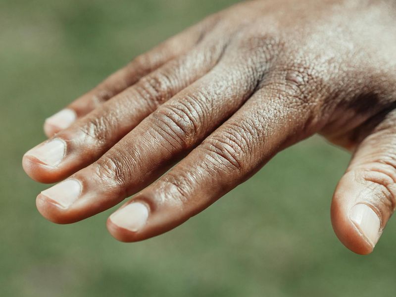 Close up of a person focusing on their movement.