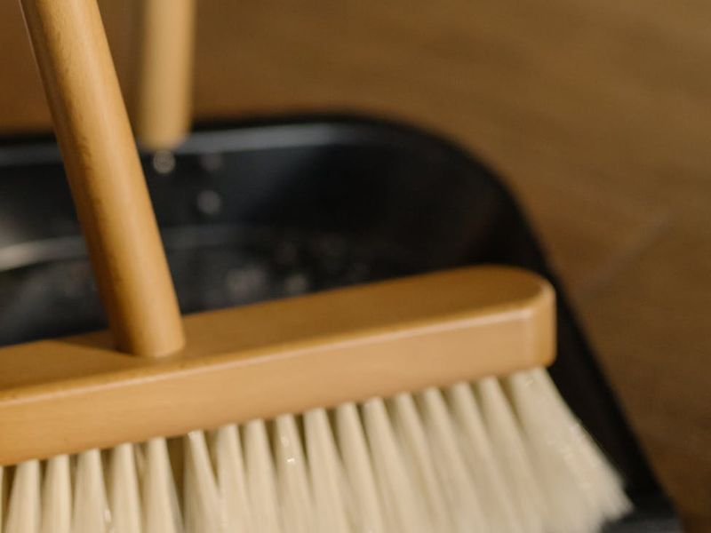 Detailed layout of sport equipment on a clean floor.